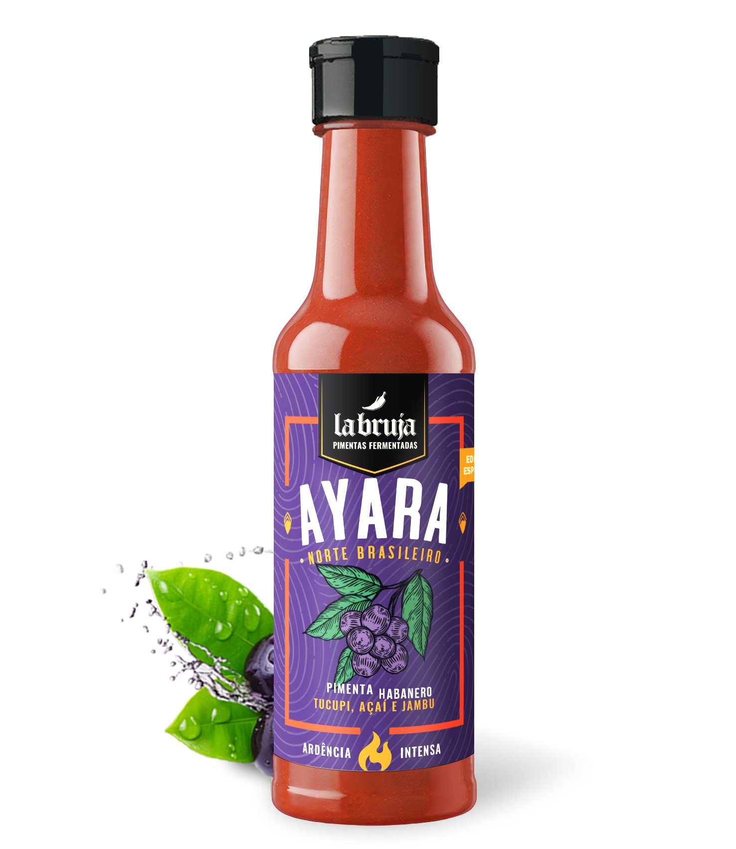 Molho de pimenta Ayara LaBruja 150ml - Tucupi, açaí e jambu