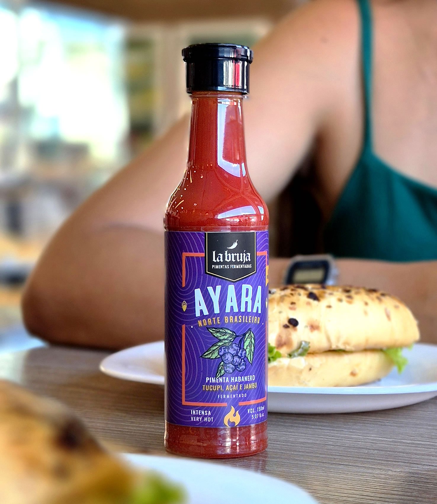 Molho de pimenta Ayara LaBruja 150ml - Tucupi, açaí e jambu