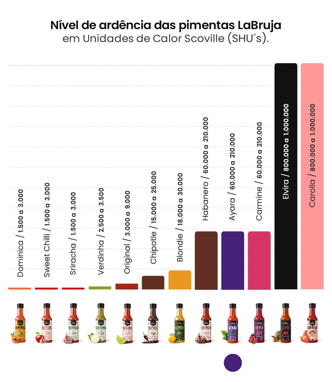 Molho de pimenta Ayara LaBruja 150ml - Tucupi, açaí e jambu